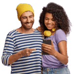 homme femme téléphone opérateur